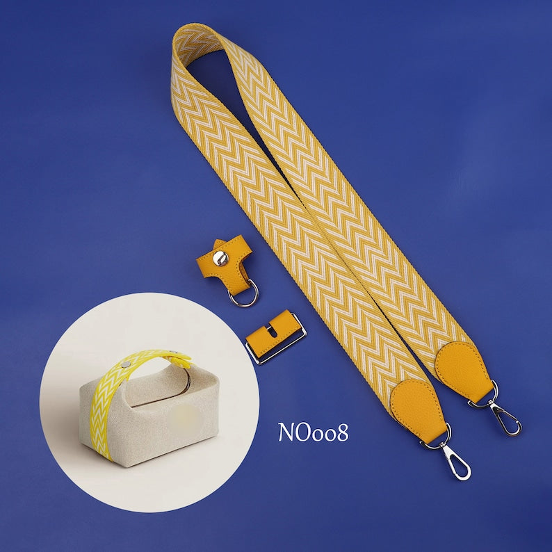 Canvas & Leather Shoulder Strap for Toile Bride-A-Brac Travel Case