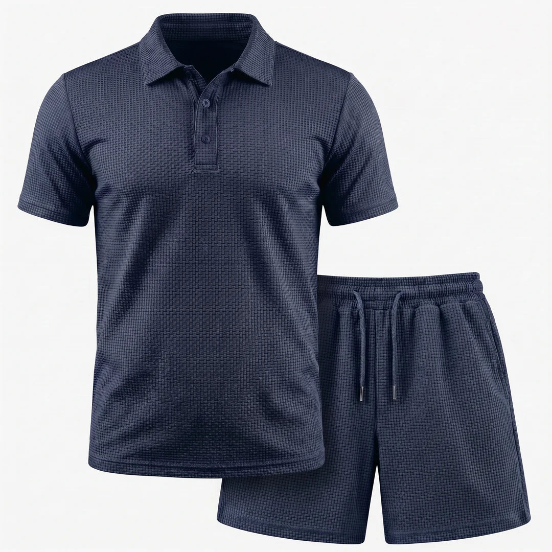 Capri Set – Men’s Ultra Comfortable Shorts and Polo Shirt