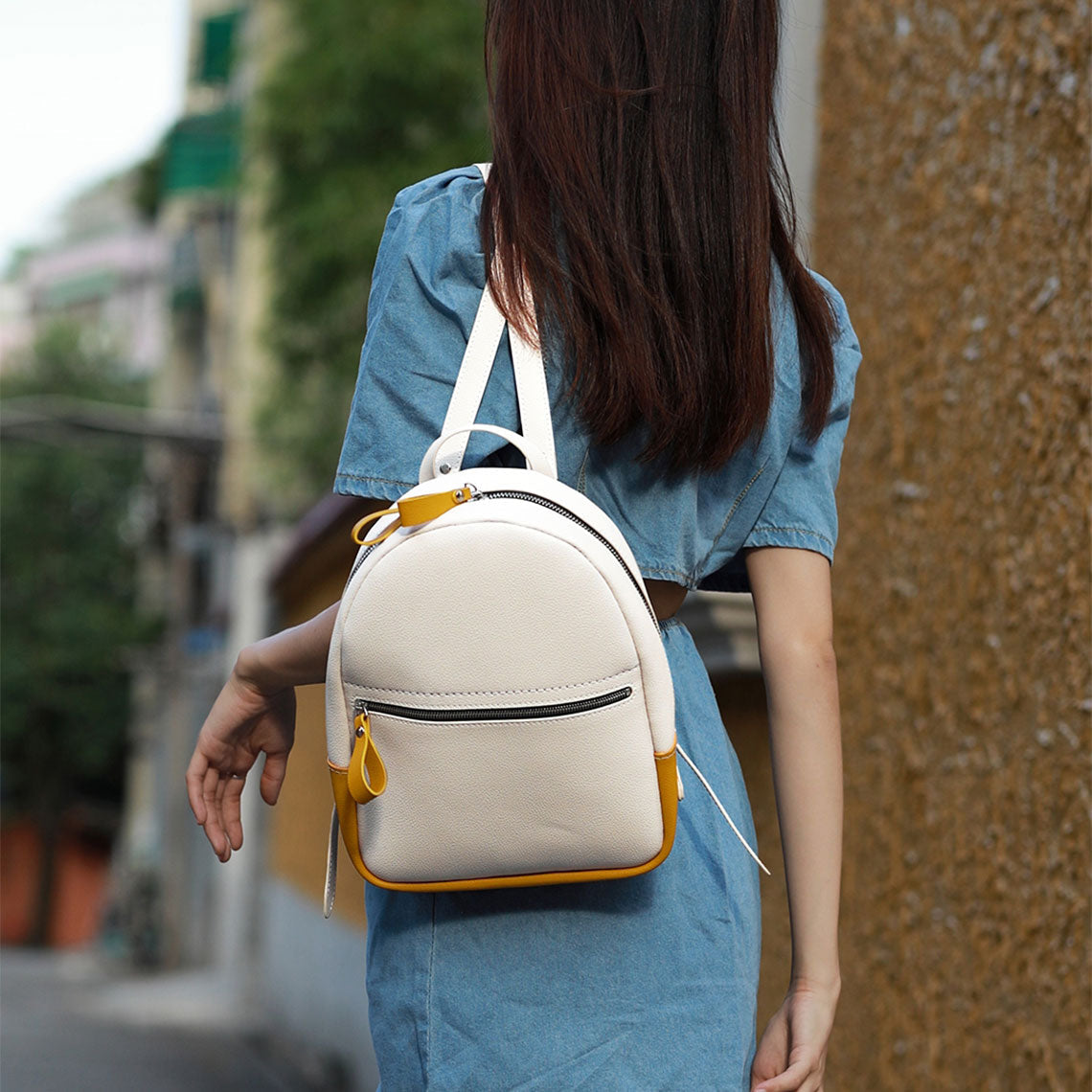 Wirkin™ Rabbit Handmade Leather Backpack | DIY Backpack  Making Kit| White