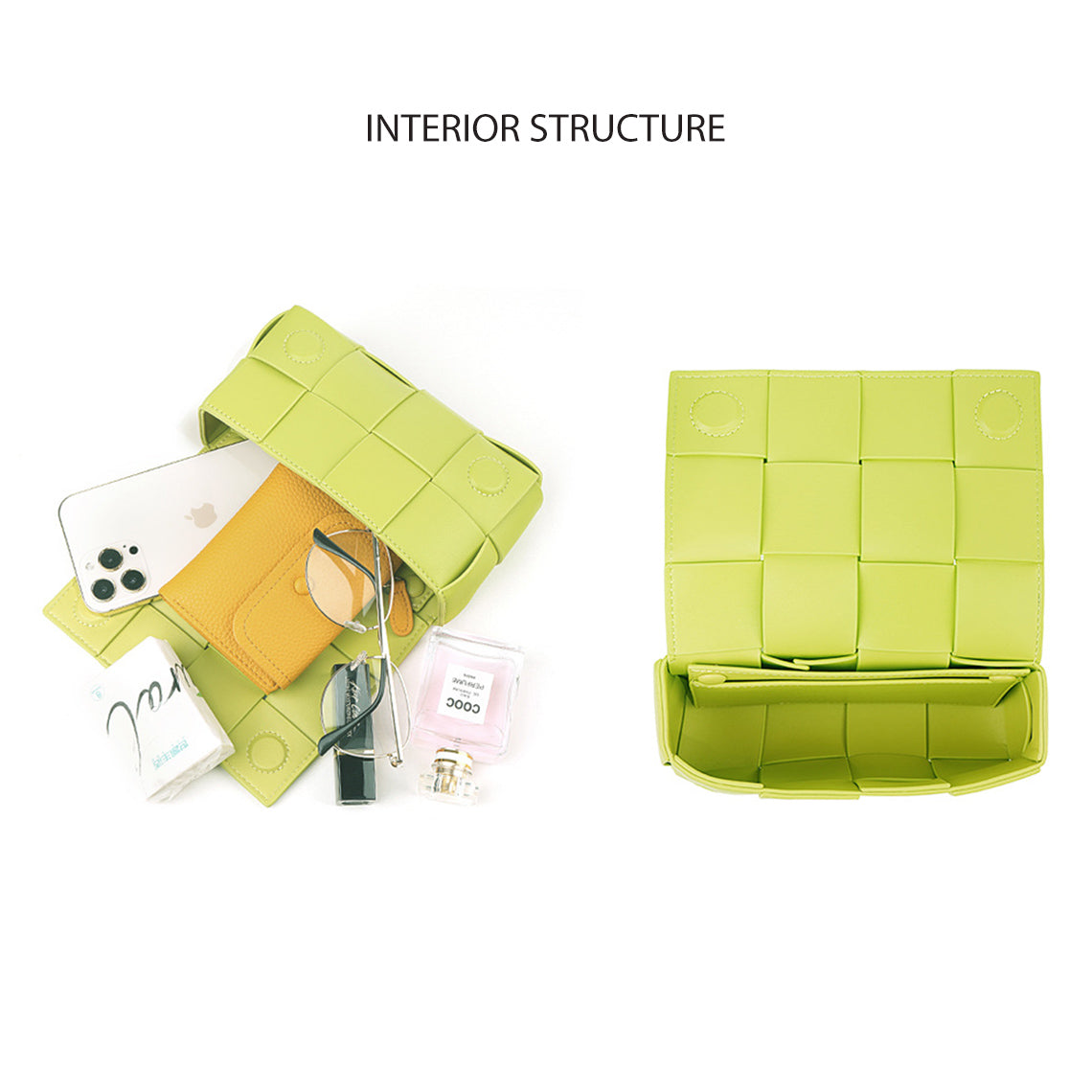Small Intrecciato Leather Crossbody Bag Instructure - Wirkin™