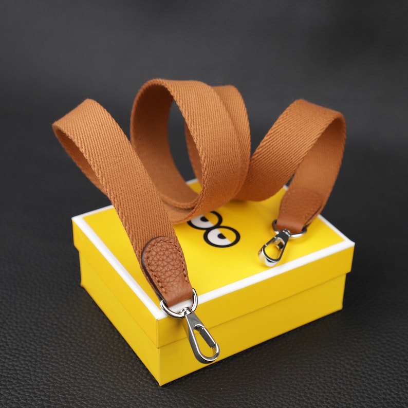 Gold Canvas Bag Strap (25mm) - Fits Evelyne TPM, Picotin, Mini Kelly II