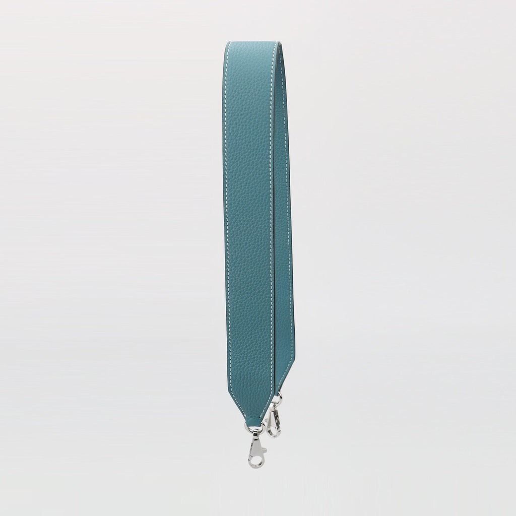 Artisanal Togo Leather Bandoulière (40mm Wide): Hand-Stitched Shoulder Strap Compatible with Birkin & Travel Bags