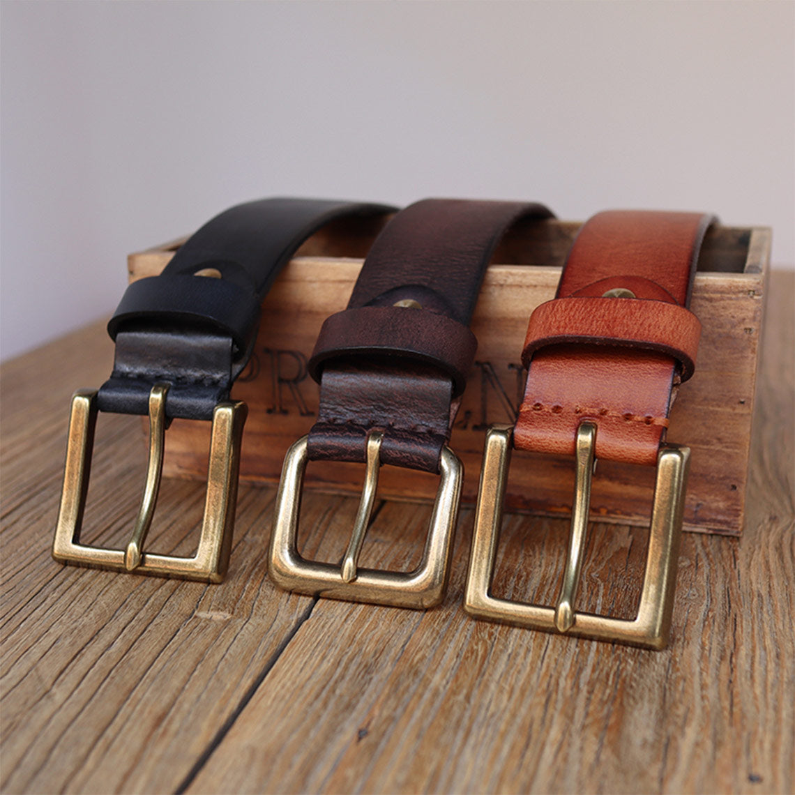 Wirkin® Full Grain Leather Distressed Belt DIY Kit