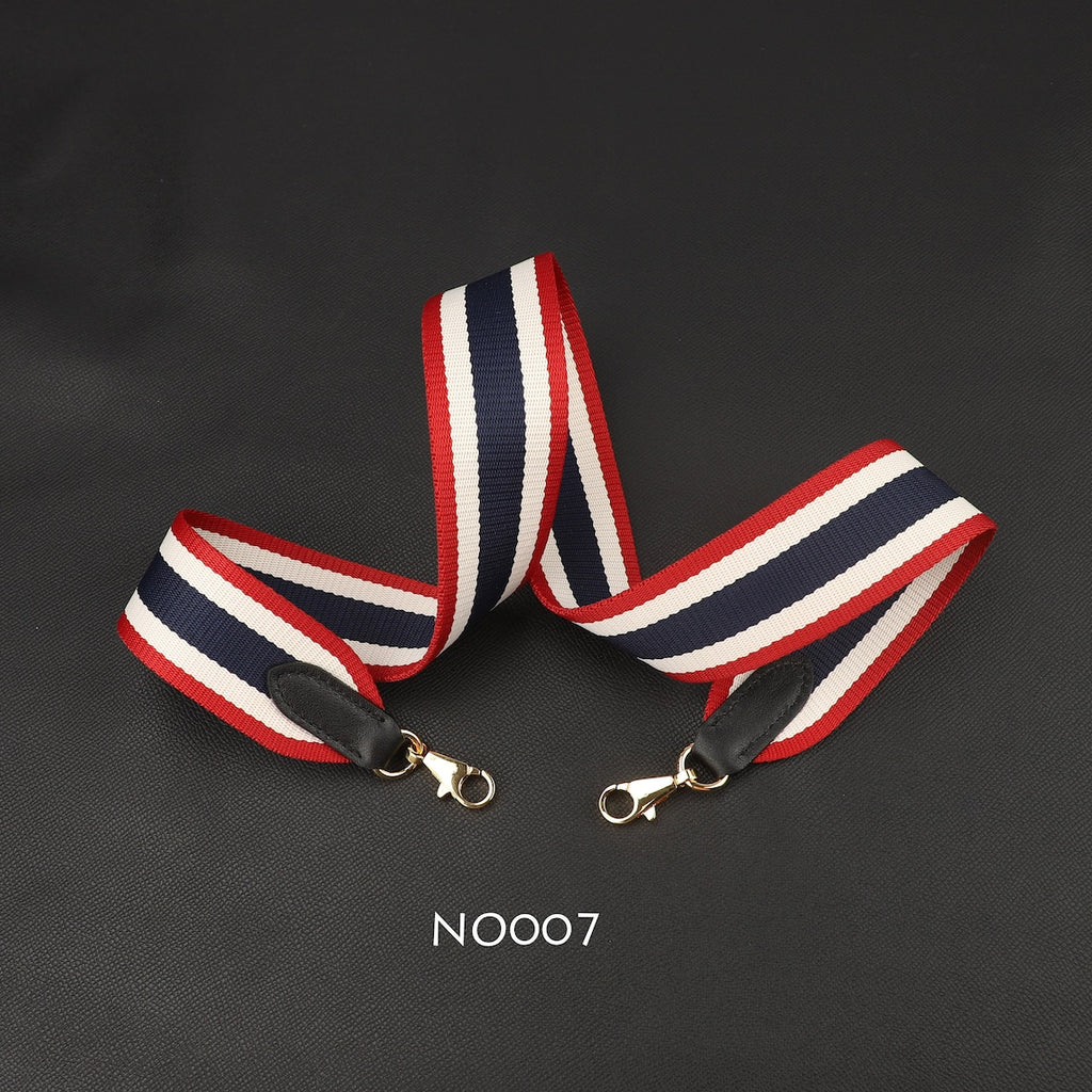 Striped Canvas Bag Strap: Handmade 50mm Replacement Shoulder or Crossbody