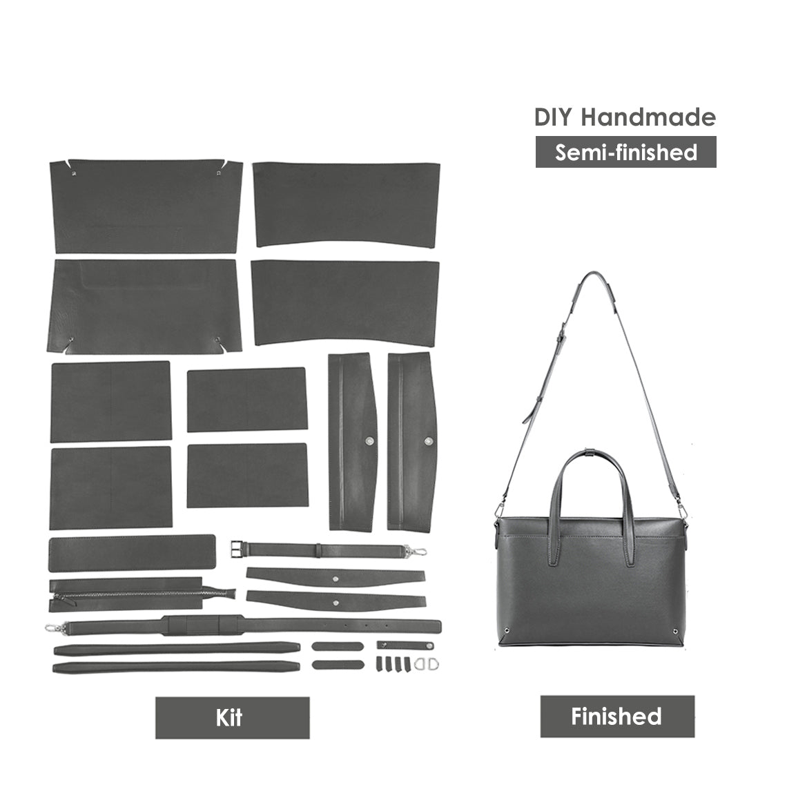 Wirkin® Leather Briefcase Laptop Bag DIY Kit