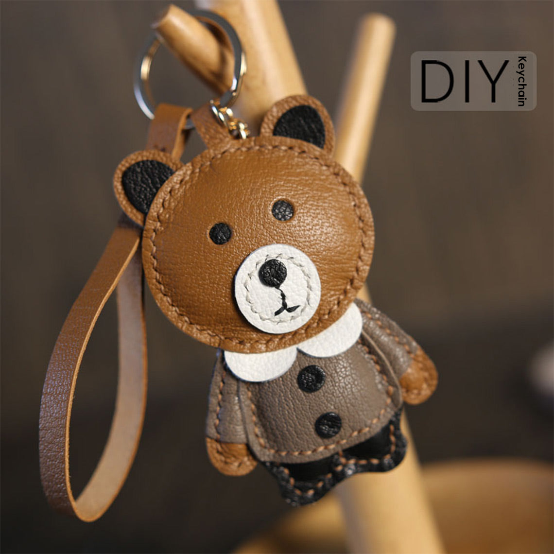 Cute Little Bear Keychain Making Kit | DIY Sewing Kits for Beginners - Wirkin™