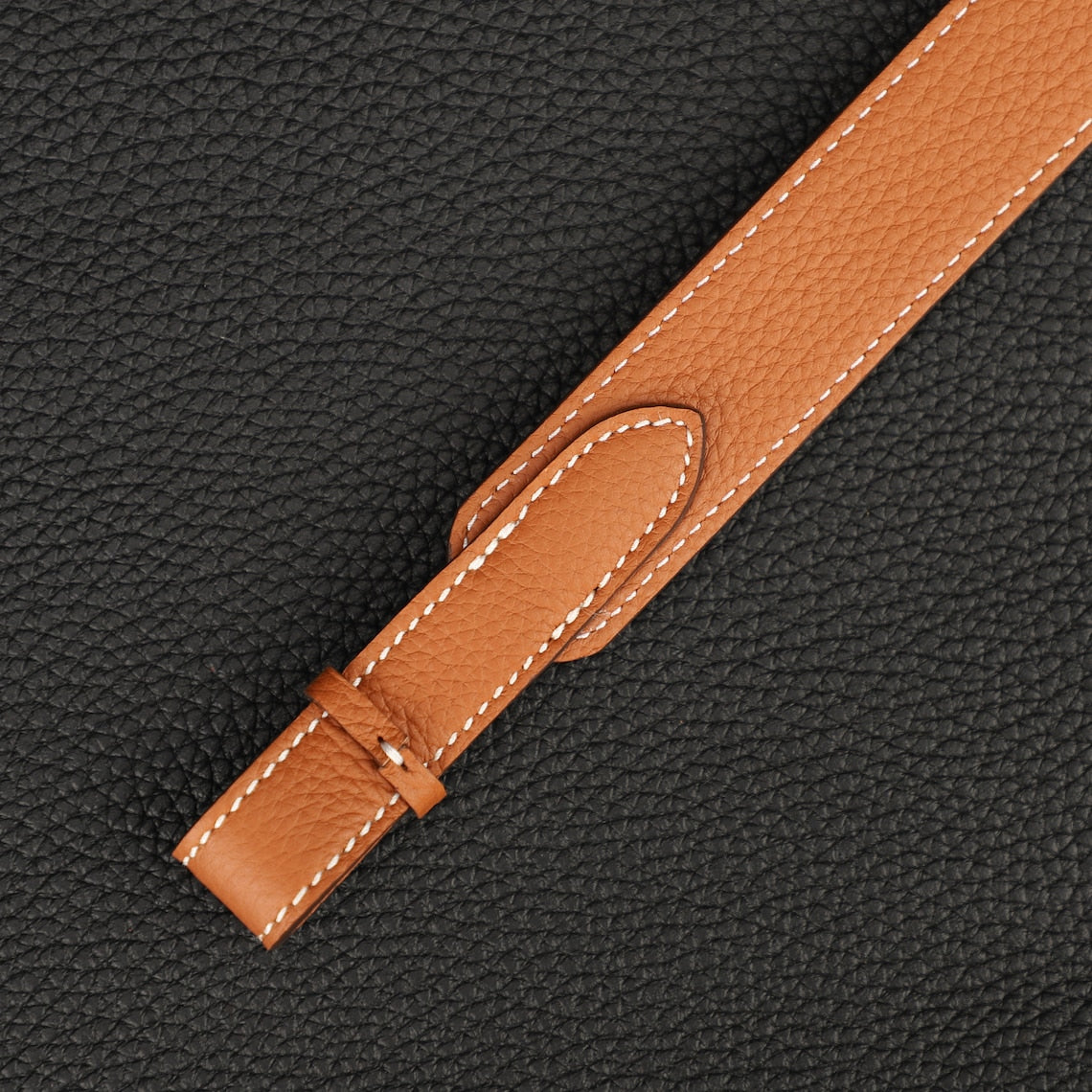 Hermès Style Etoupe (18) Togo Leather Adjustable Bandoulière: Compatible Crossbody/Shoulder Strap for Picotin & Lindy Bags