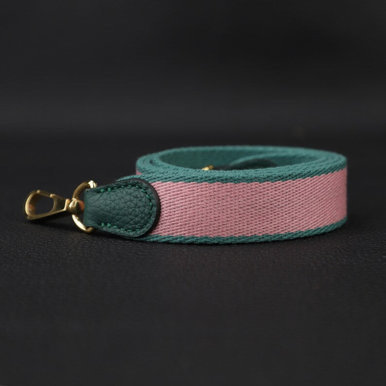 25mm Bi-color canvas shoulder bag strap for evelyn TPM,33 colors avaliable