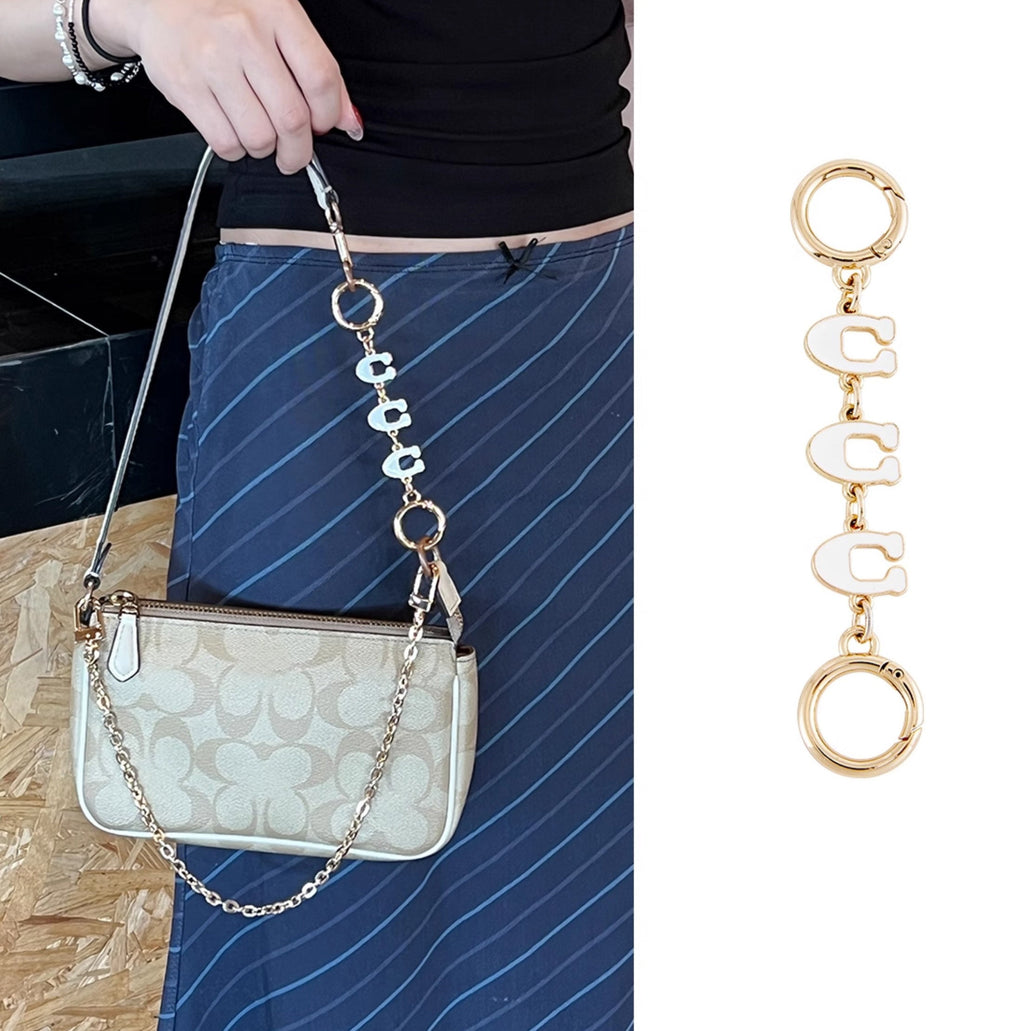 Premium Metal "C" Shaped Extension Chain for Bags – 13.6cm Length, 2cm Width, Stylish and Durable Bag Accessory