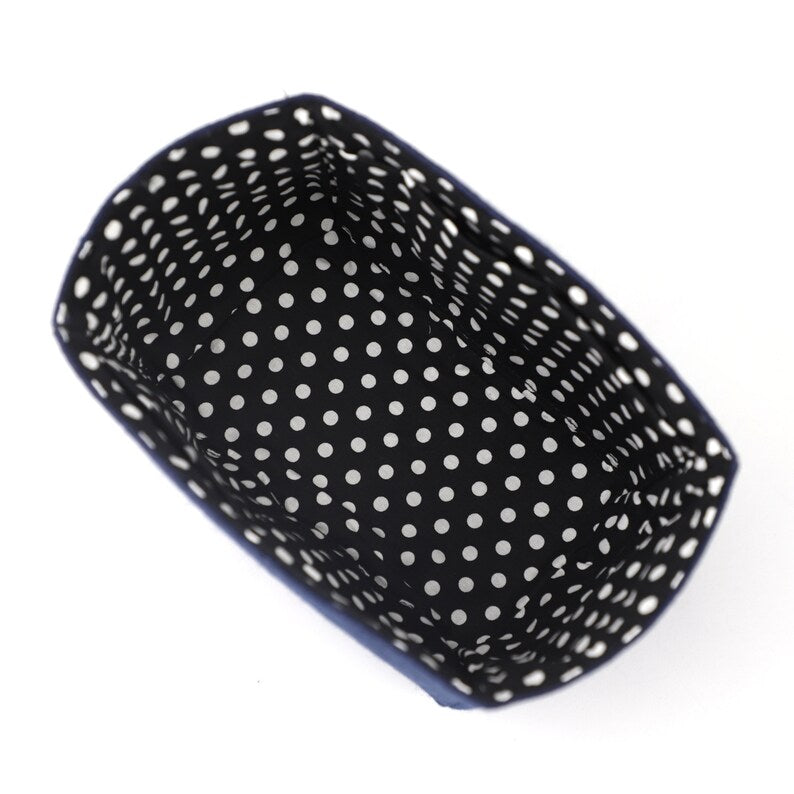 Felt & Polka Dot Cotton Liner Bag: Picotin Bag Organizer