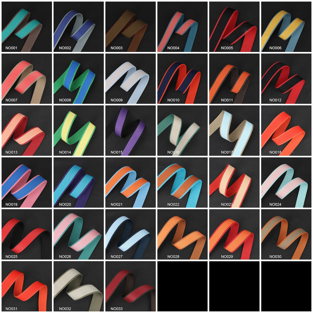 25mm Bi-color canvas shoulder bag strap for evelyn TPM