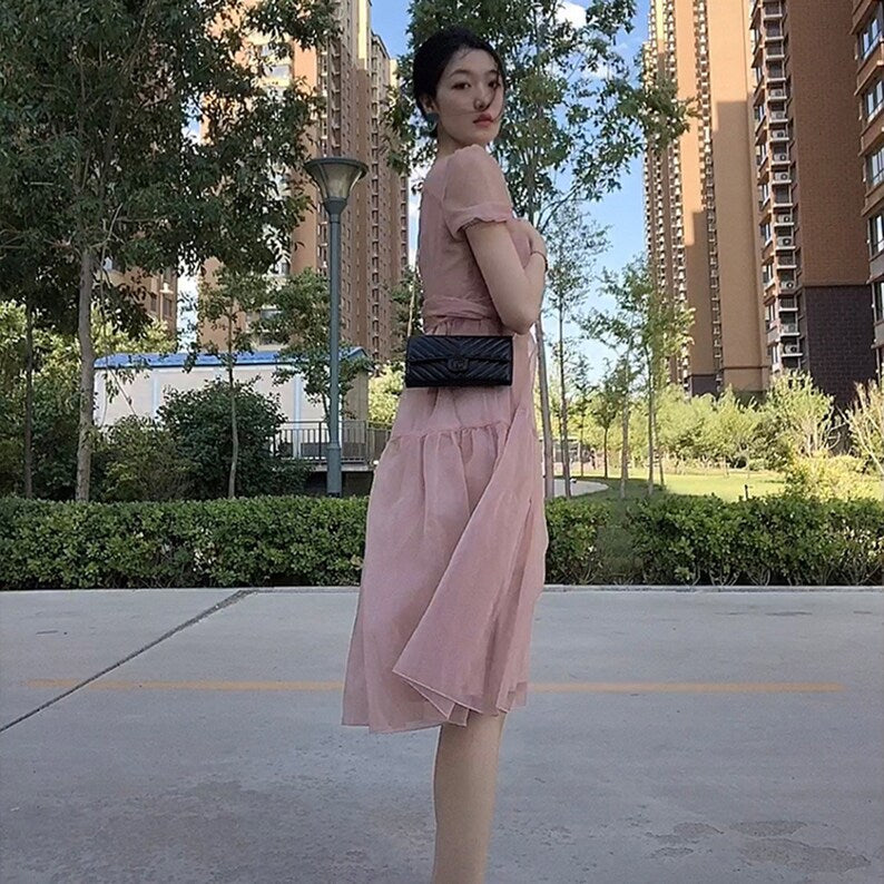 Swift Leather Wallet Insert with Chain Shoulder Strap