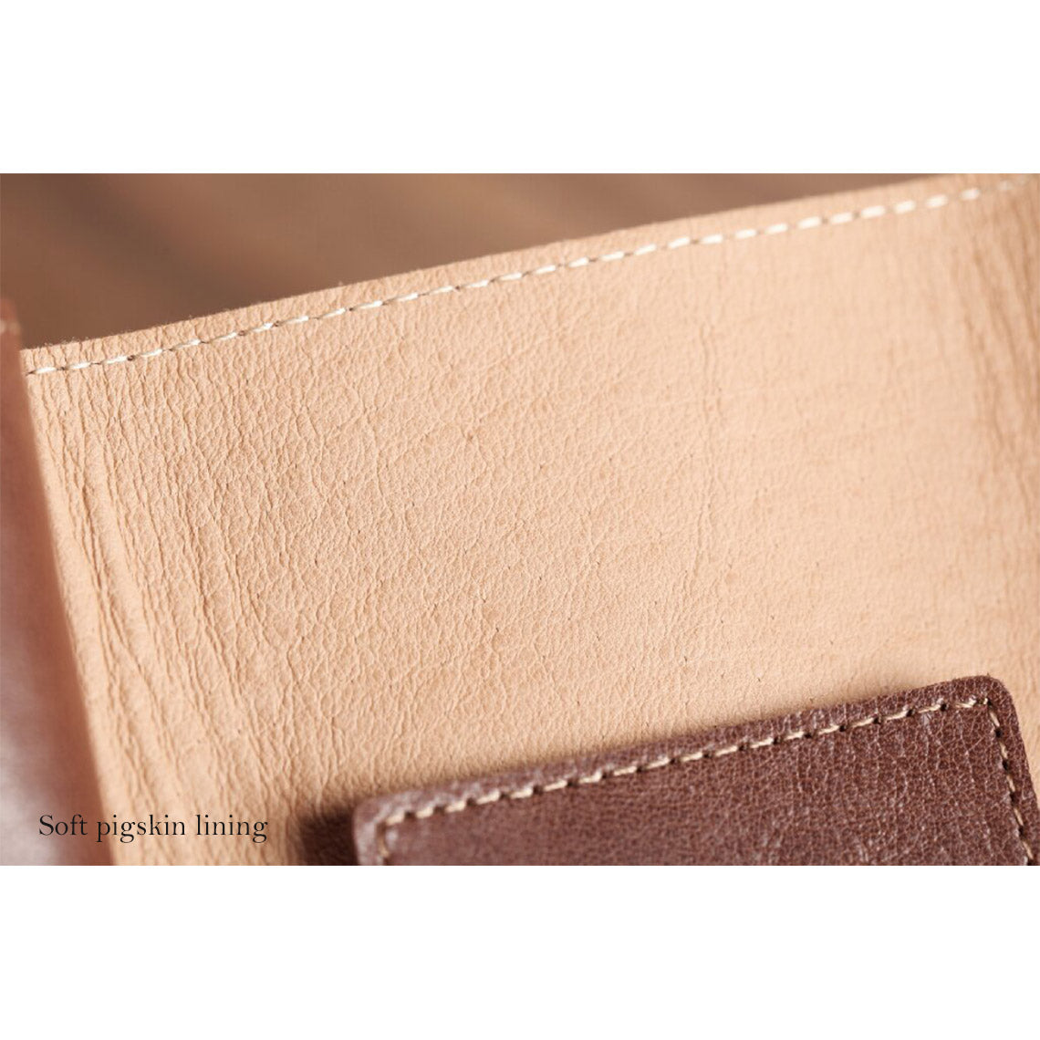 Full Grain Leather Small Card Holder with Soft Pigskin Lining - Wirkin™
