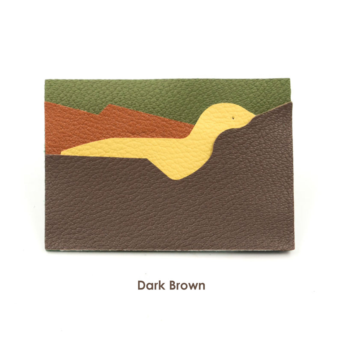 Brown leather card holder | DIY leather card holder kit | Wirkin™