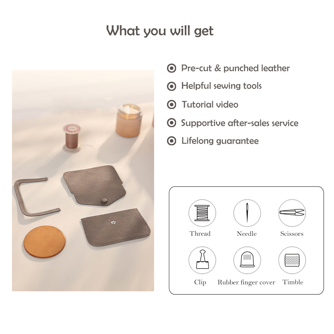 Home Leathercraft DIY Kits with Tutorial Video and Tools - Wirkin™