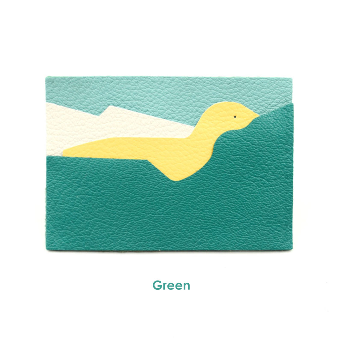 Green leather card holder | DIY leather card holder kit | Wirkin™