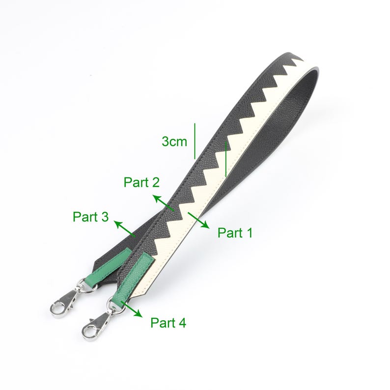 Artisanal Epsom Leather Bandoulière (30mm Wide): Hand-Stitched Color-Matched Shoulder Strap Upgrade