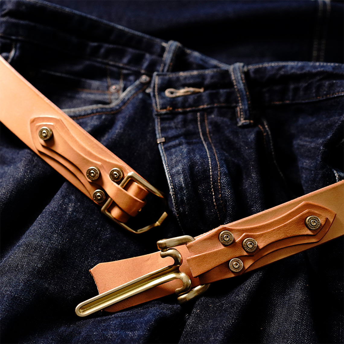 Wirkin® Full Grain Leather Knight Buckle Cowboy Belt DIY Kit