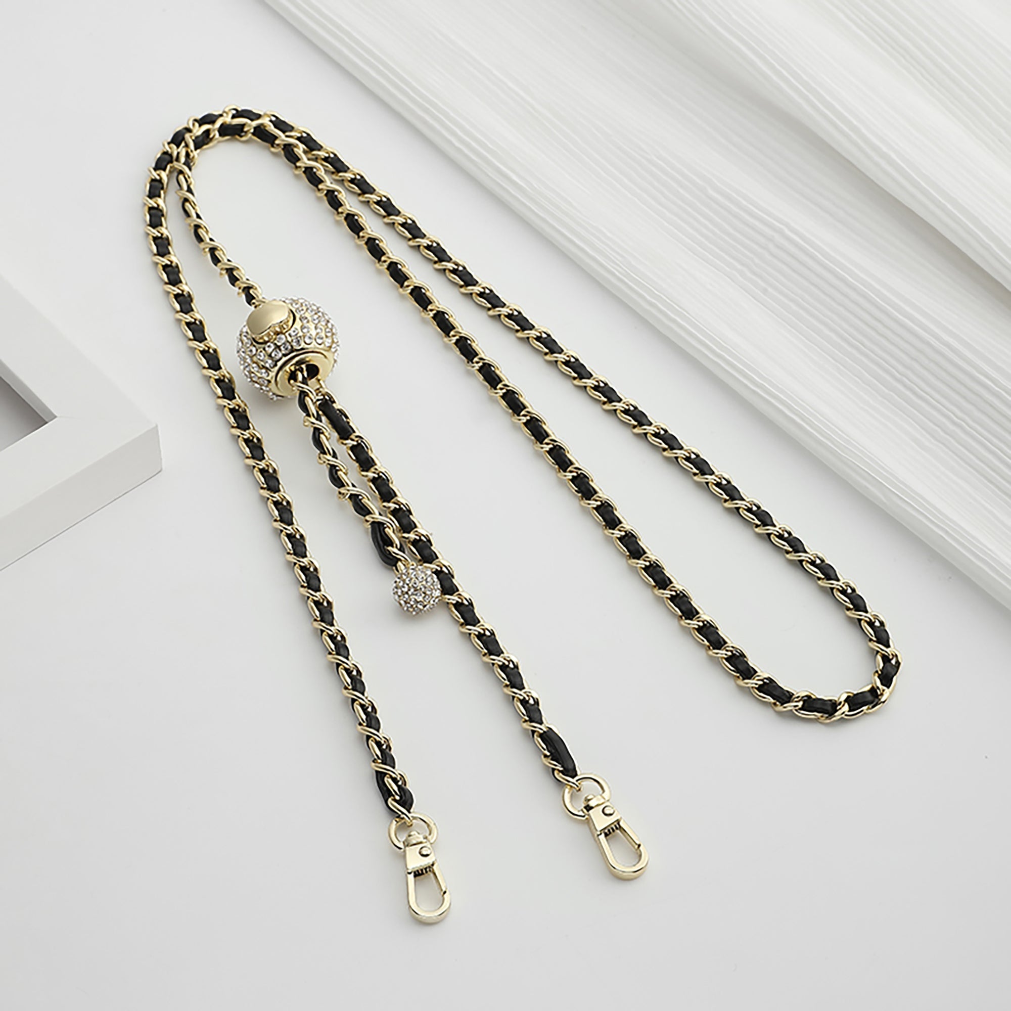 Versatile Bag Accessories: Adjustable Crossbody Chain Replacement, Genuine Leather Shoulder Strap, and Wallet Leather Chain Strap