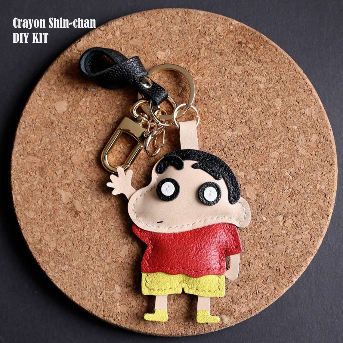 DIY Leather Keychain | Crayon Shin-chan Keychain Handmade DIY Gifts - Wirkin™