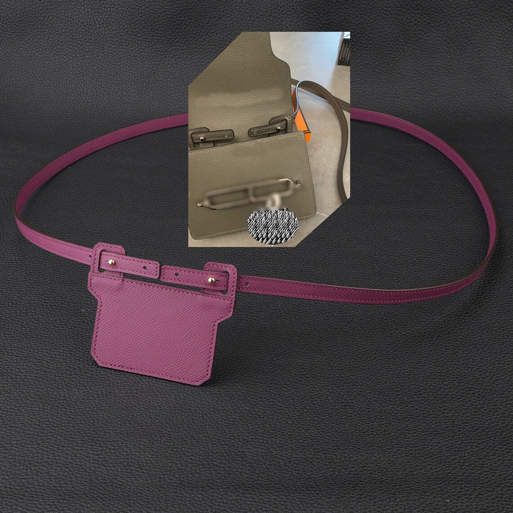 Epsom Leather Shoulder Strap: 12mm Wallet Crossbody Strap