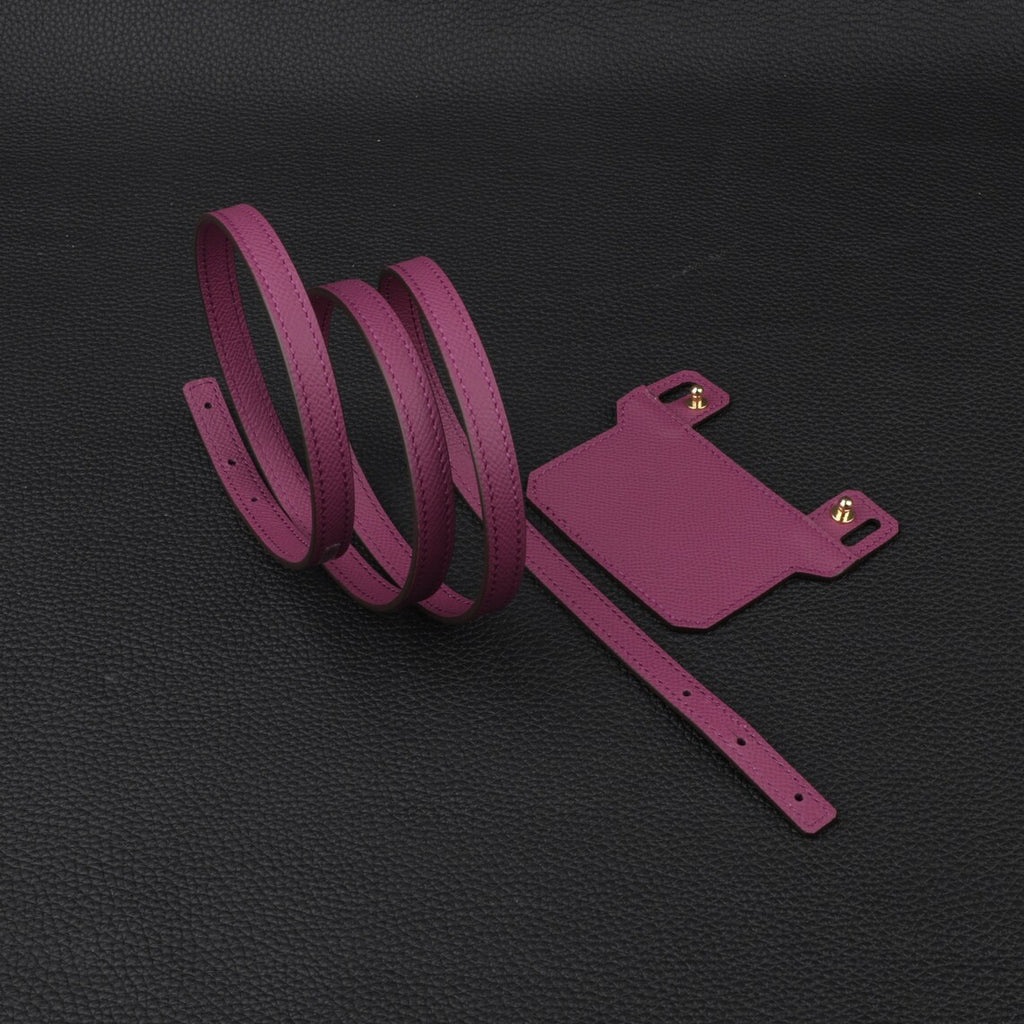 Epsom Leather Shoulder Strap: 12mm Wallet Crossbody Strap