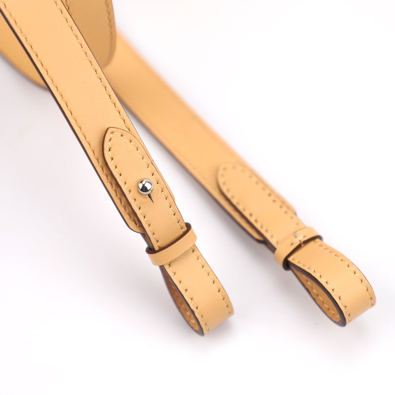 Hermès Style Swift Leather Bandoulière (20mm Slim): Compatible Crossbody/Shoulder Strap for Picotin, Evelyn & Lindy Bags