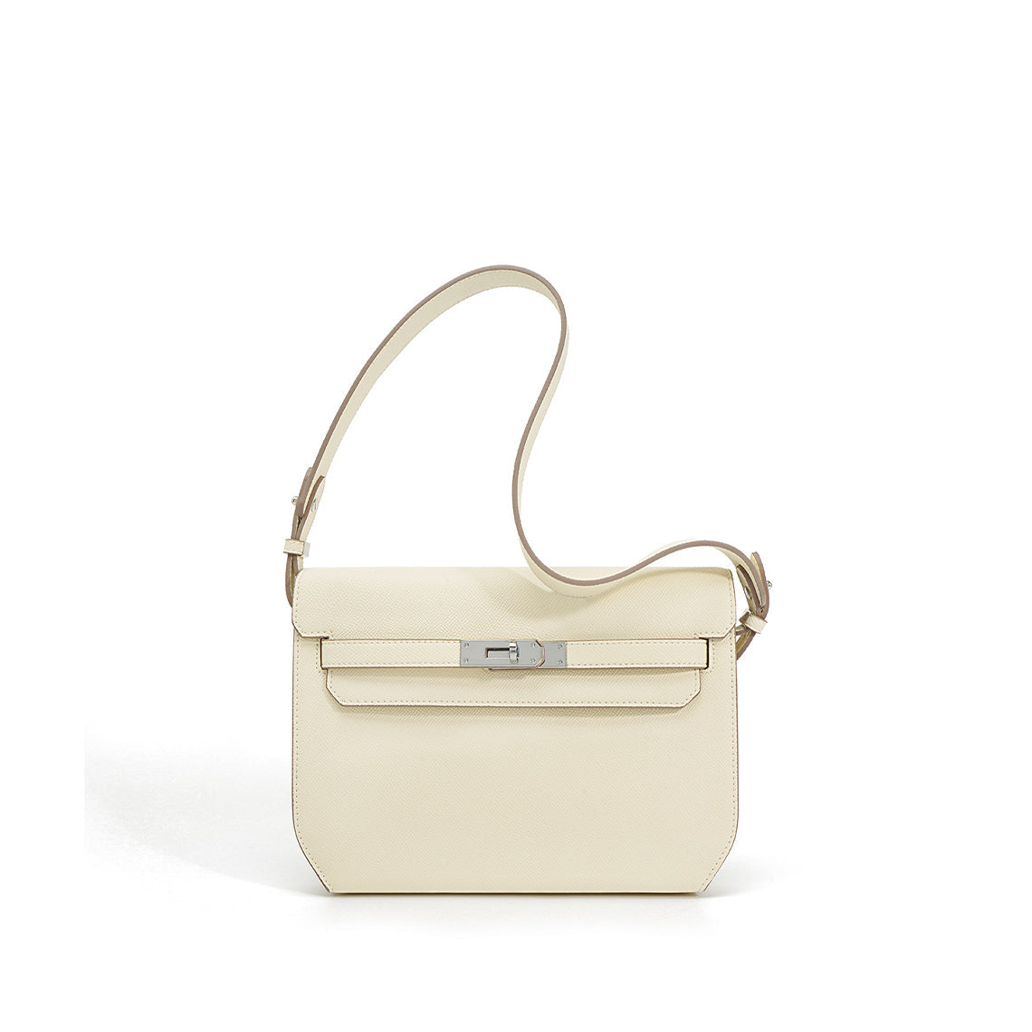 White Kelly Depeches Pouch Dupe | Inspired Designer Leather Crossbody Bag - Wirkin™