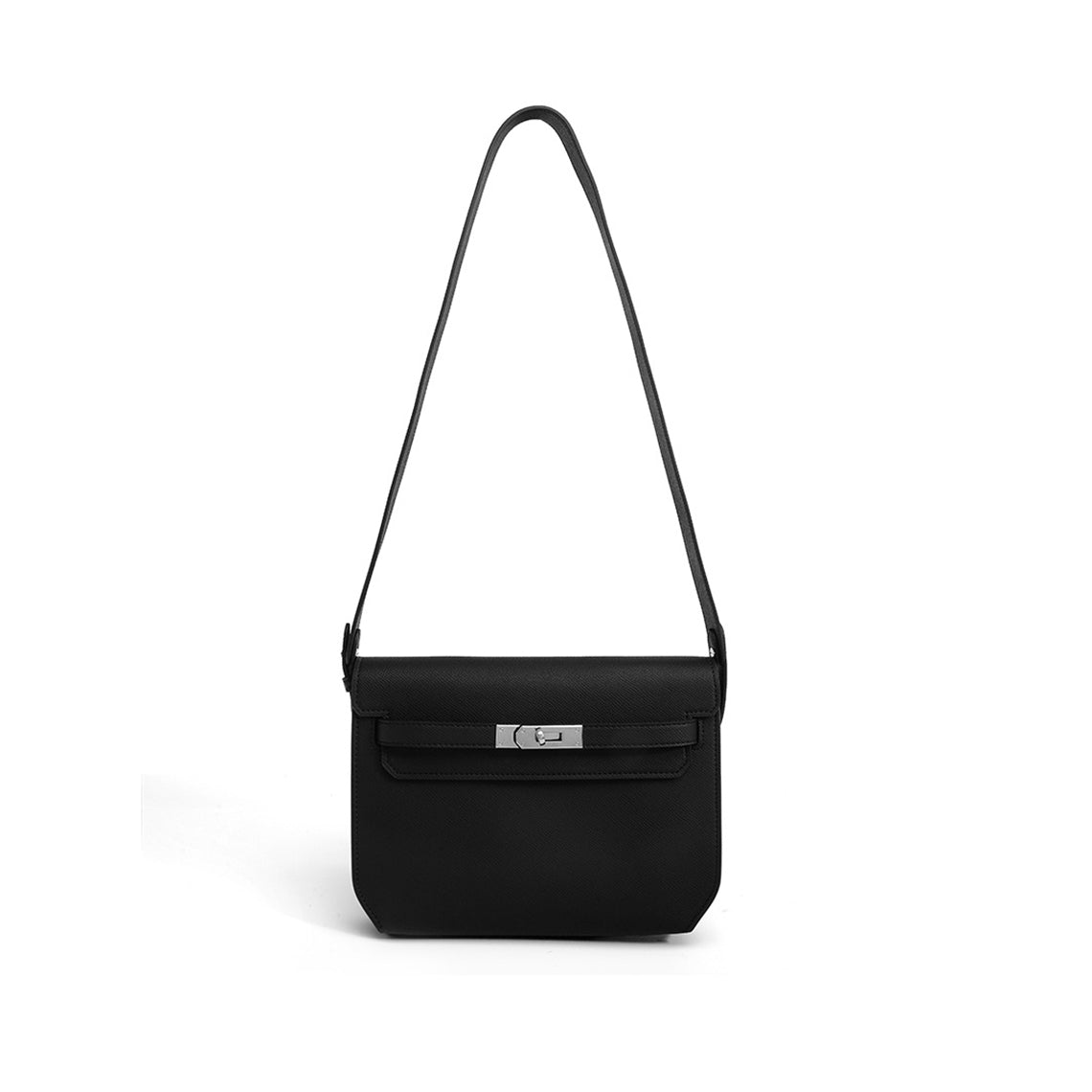 Black Kelly Depeches Pouch Dupe | Black Leather Crossbody Bag - Wirkin™