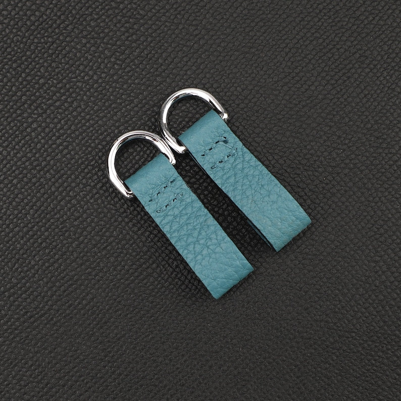 Togo Leather Shoulder Strap Rings: Birkin/Kelly Pochette Adapter (2pcs)