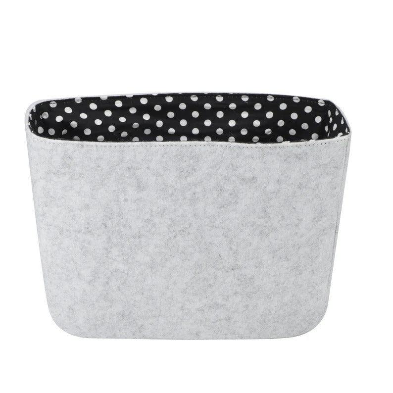 Felt Bag Organizer: Polka Dot Cotton Liner, Evelyn Bag Insert