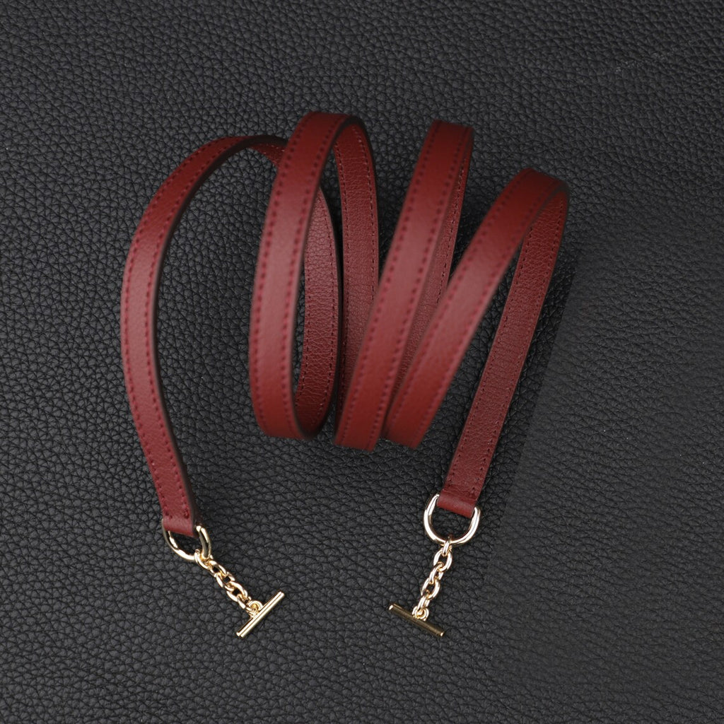 Custom Leather Shoulder Strap: Epsom, Evercolor, Togo, Swift Leather
