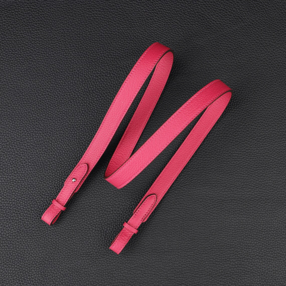 Hermès Style Togo Leather Bandoulière (20mm Slim): Compatible Shoulder/Crossbody Strap Replacement for Picotin & Evelyn TPM