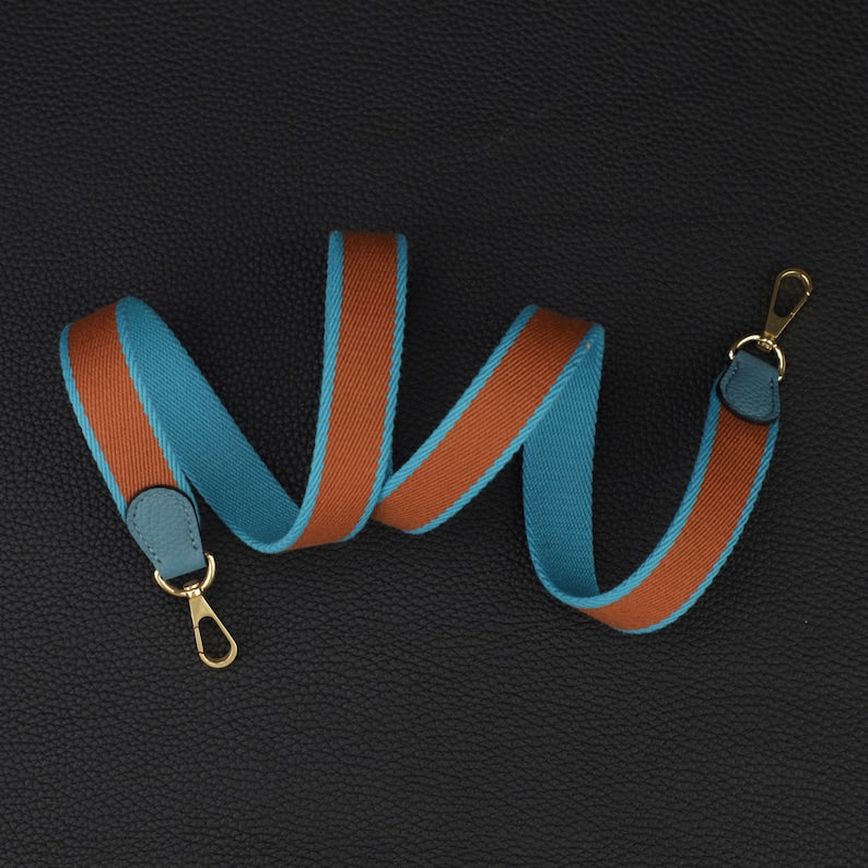 25mm Bi-color canvas shoulder bag strap for evelyn TPM,33 colors avaliable