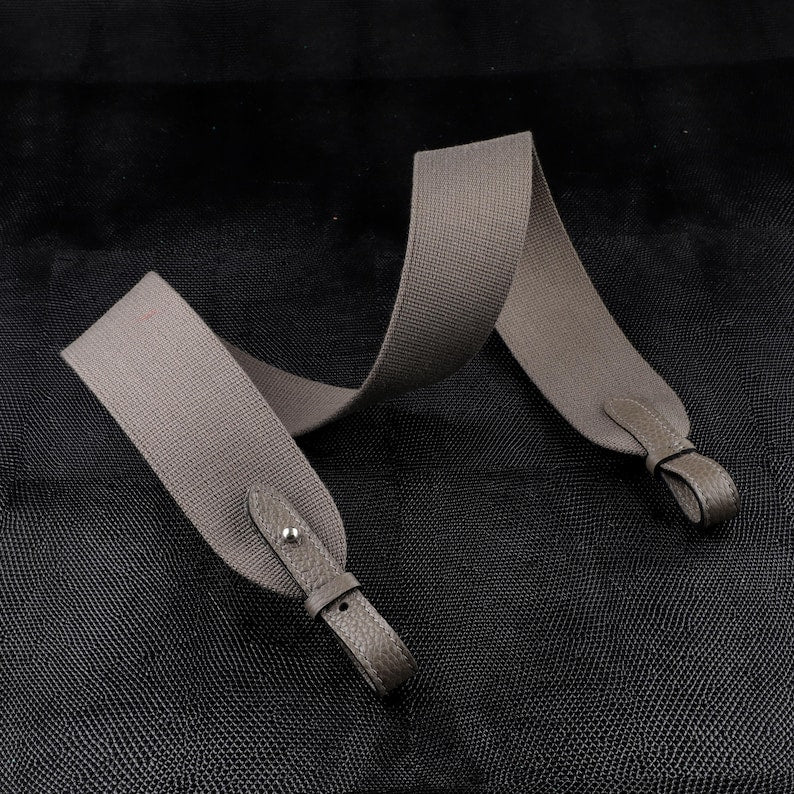 50mm Canvas Shoulder Bag Strap with toog leather loops for lindy bag,Fit evelyne bags,Birkin bags and more luxury handbags