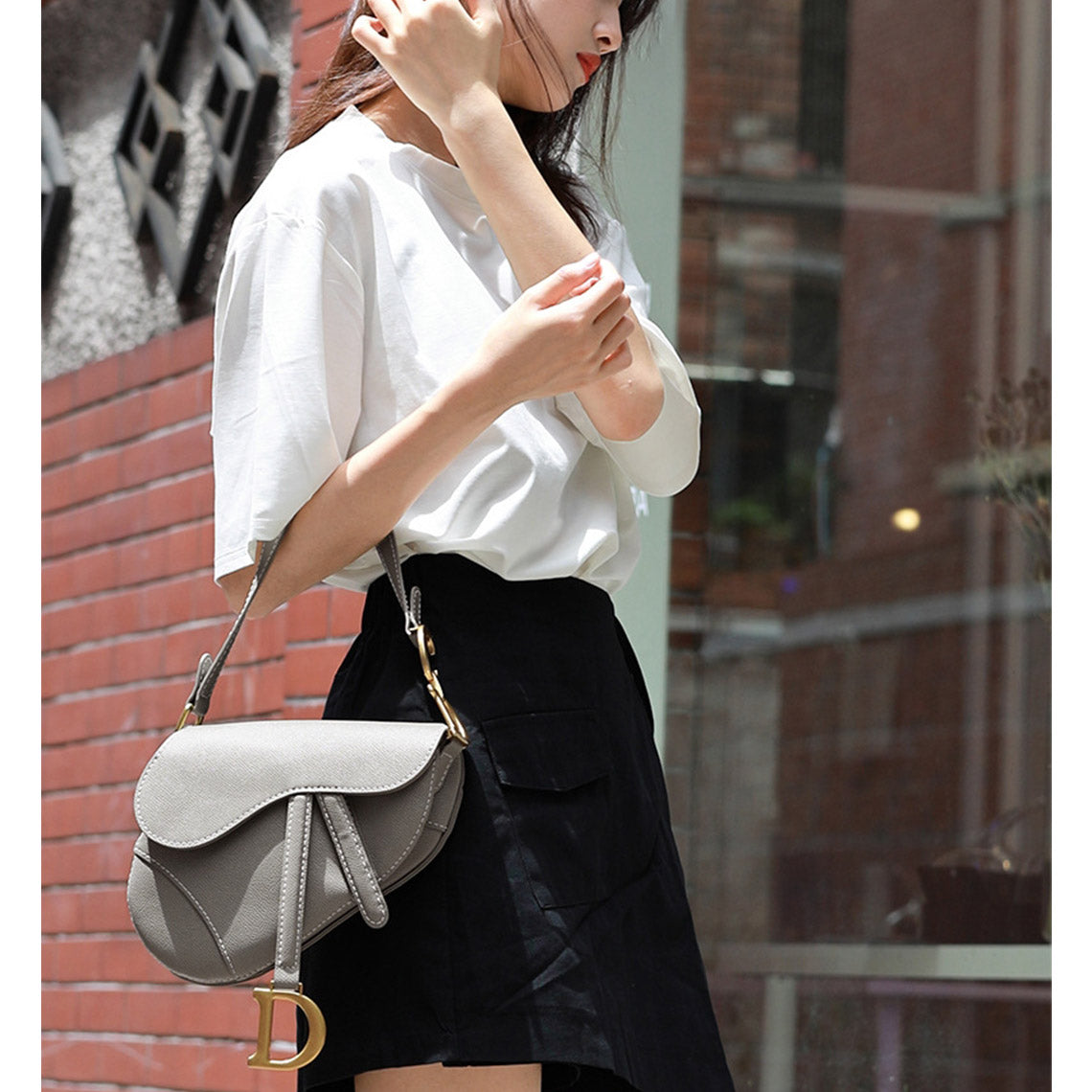 Grey Saddle Bag for Woman DIY Kit | Saddle Bag Dior | Wirkin