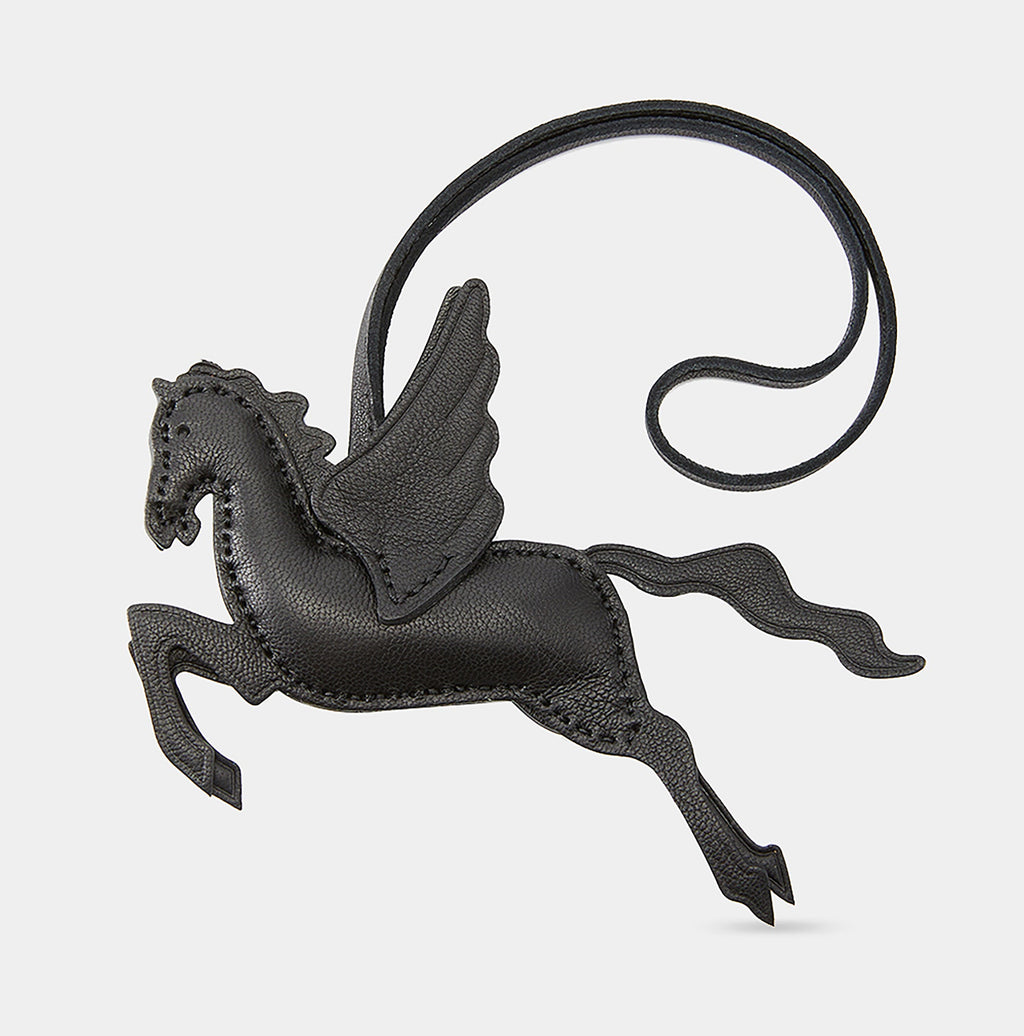 Suitable for &nbsp;kelly bag strap,bolide bag,small horse charm, flying horse handmade stitched lambskin bag pendant accessory