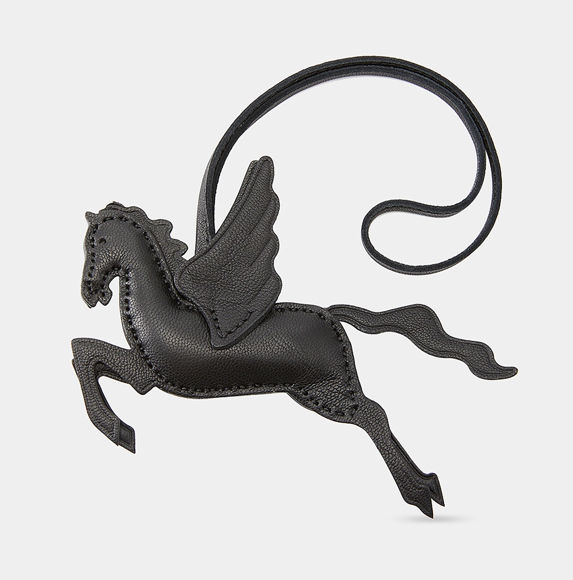 Suitable for &nbsp;kelly bag strap,bolide bag,small horse charm, flying horse handmade stitched lambskin bag pendant accessory