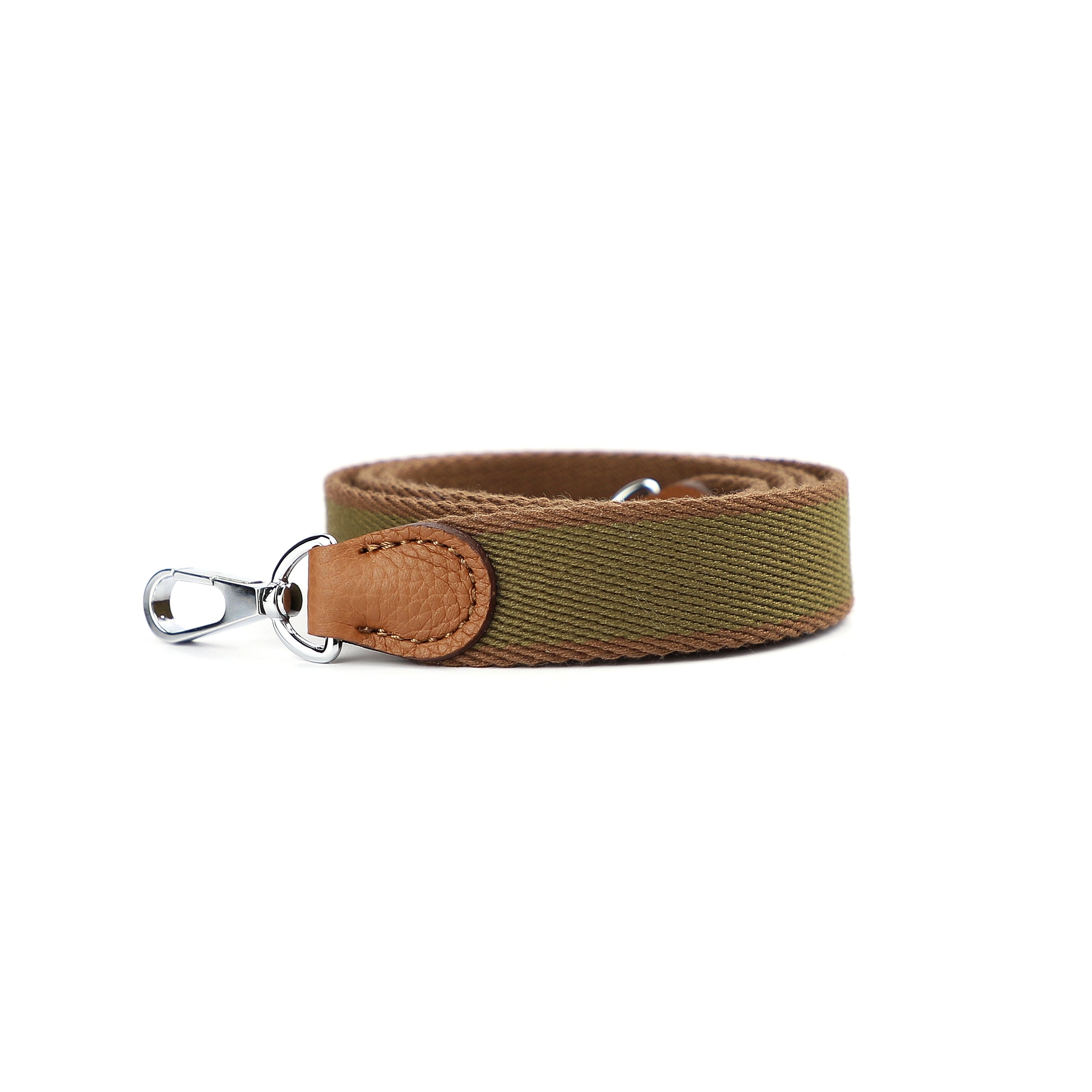 25mm Bi-color Canvas with round Loop shoulder bag strap for Evelyn bag,Cross body bag strap,Guitar strap,Fashion bag strap for women bag