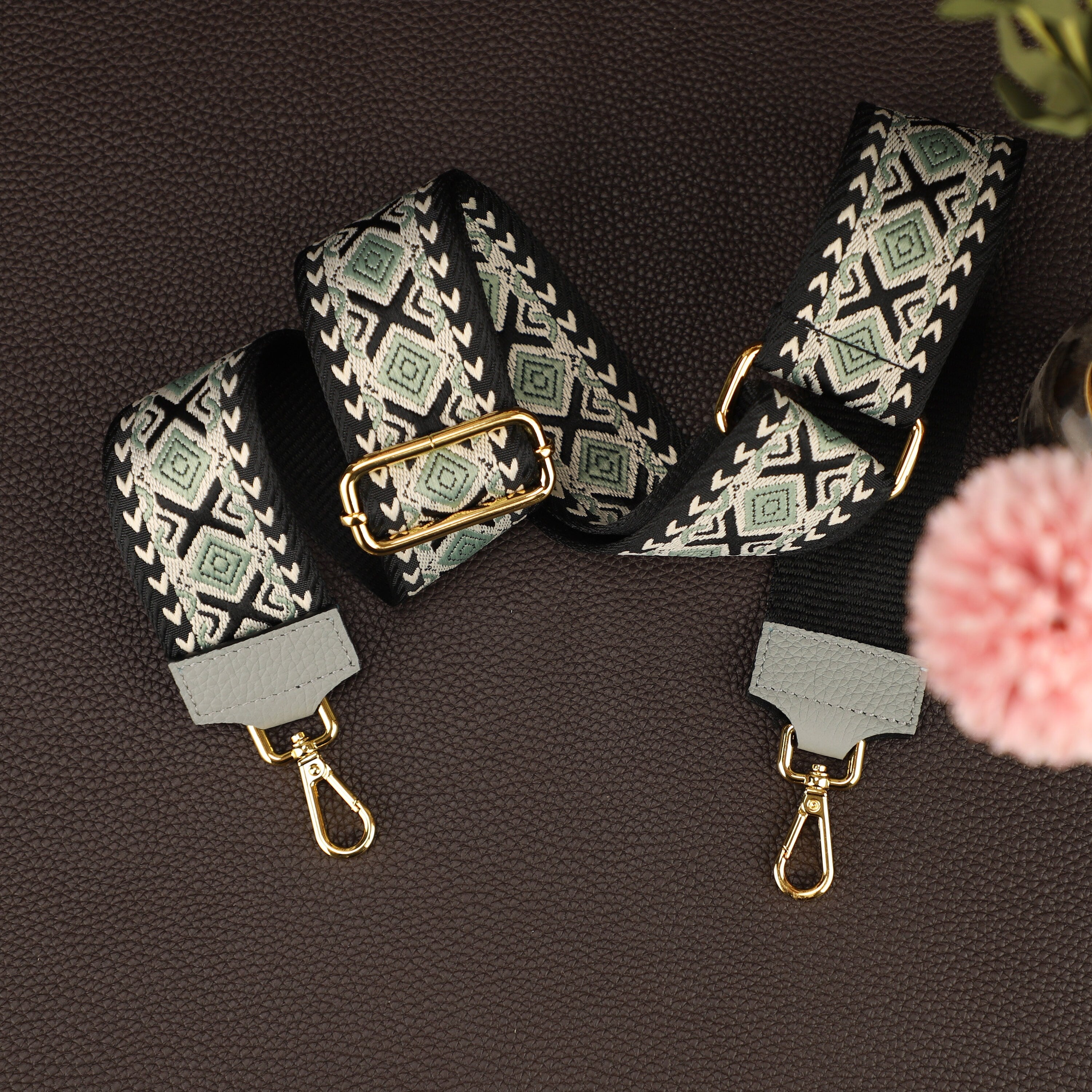 2025 new Geometric Patterned Strap for Bags, Wide Strap Shoulder Strap, camera bag straps, Fabric Bag Strap,Handbags Strap,Crossbody strap