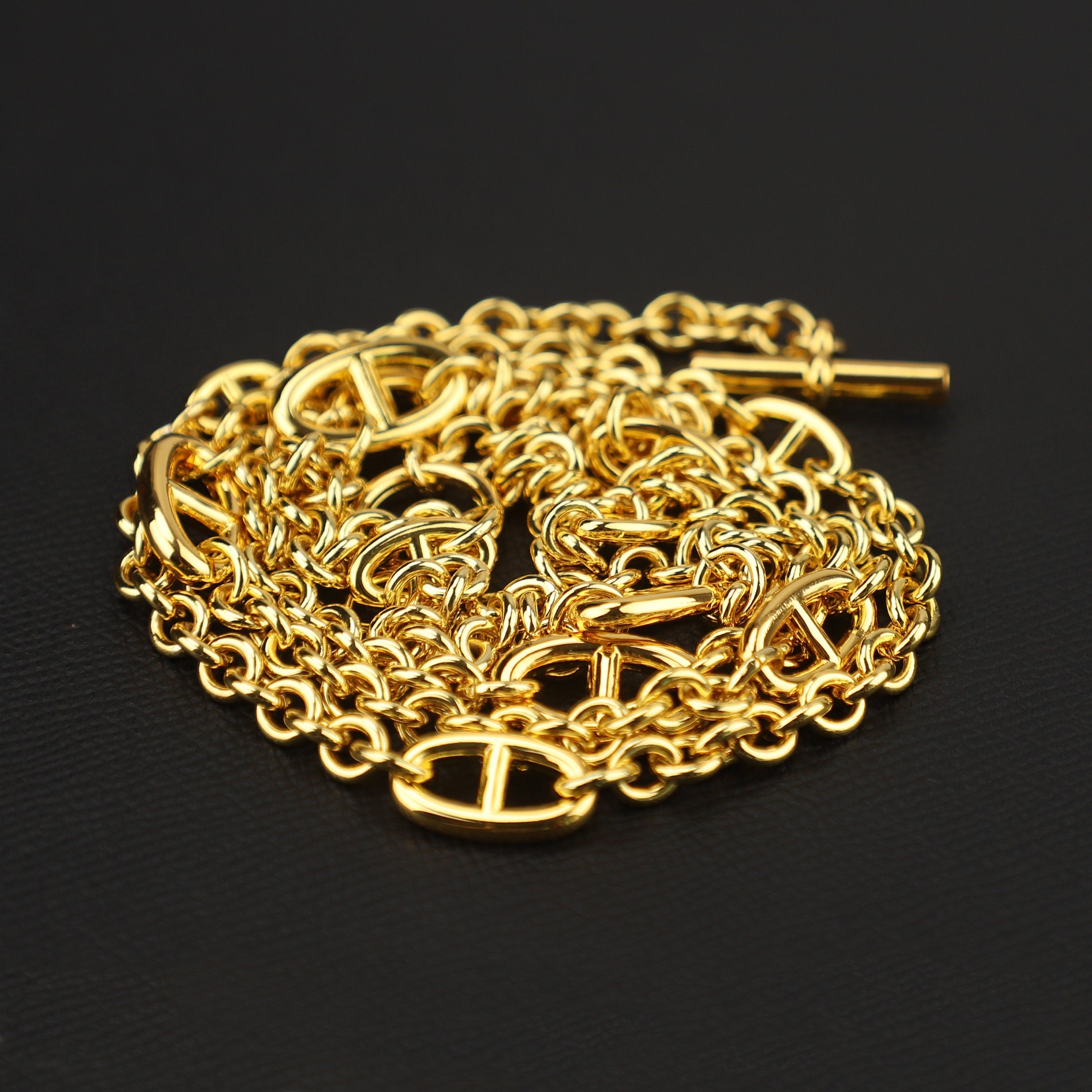 Farandole Long Necklace featured in Sterling Silver Or In Sterling Gold Color 115cm Length