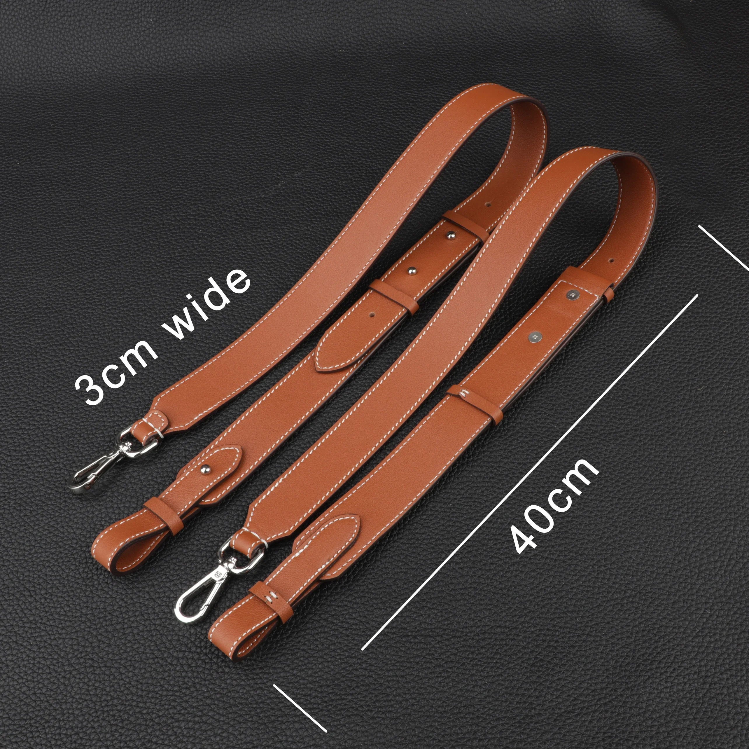3.0cm wide Brown swift leather shoulder bag strap for Go-yard Backpack,Customized the bag strap for the Go-yard Backpack