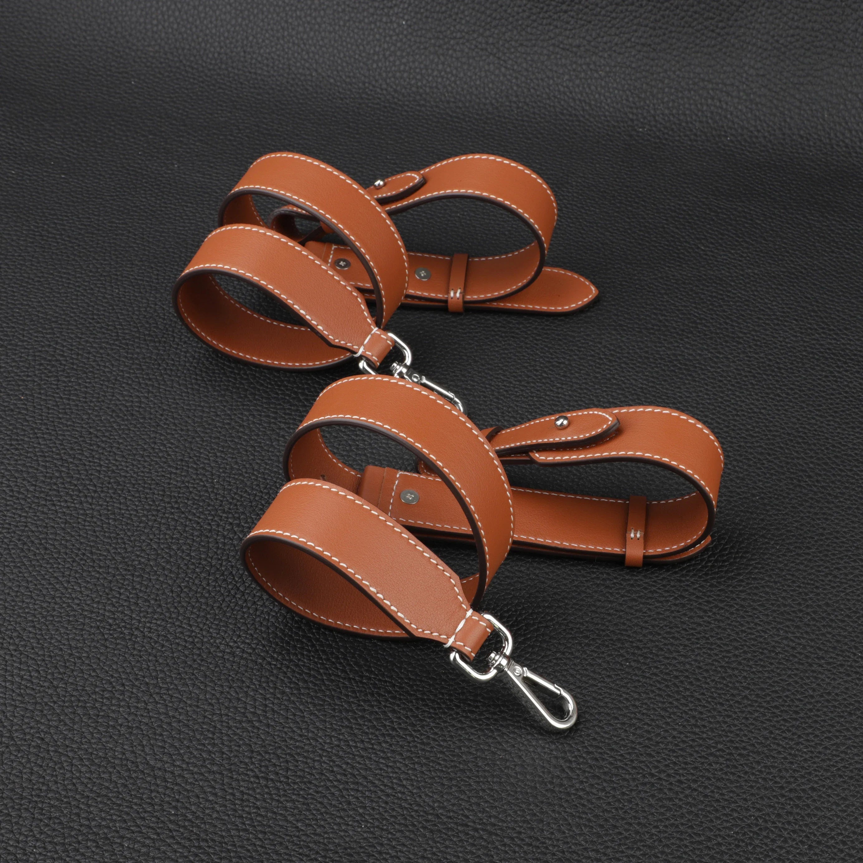 3.0cm wide Brown swift leather shoulder bag strap for Go-yard Backpack,Customized the bag strap for the Go-yard Backpack