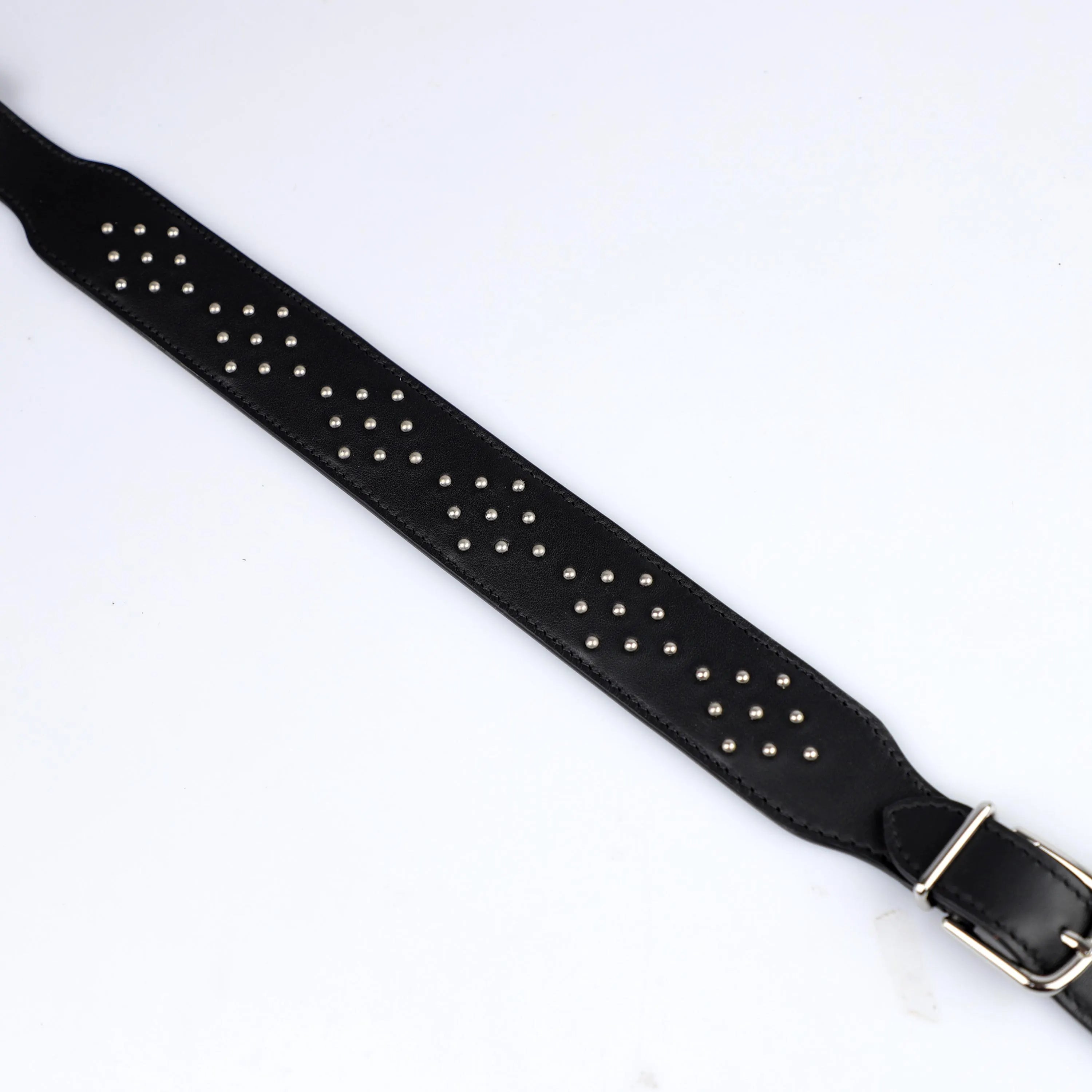 Black swift leather Carnaby Shoulder Strap Bicolor,Carnaby Bandouliere Handle for Kelly Bolide shoulder strap bag PHW