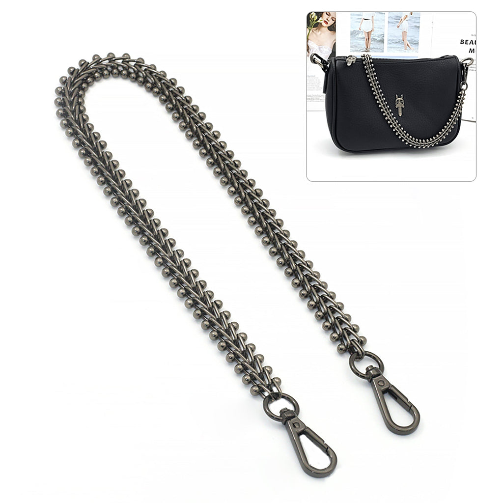 High-End Vine Droplet Pattern Metal Chain Strap – Luxury DIY Crossbody & Shoulder Bag Replacement Wide Chain