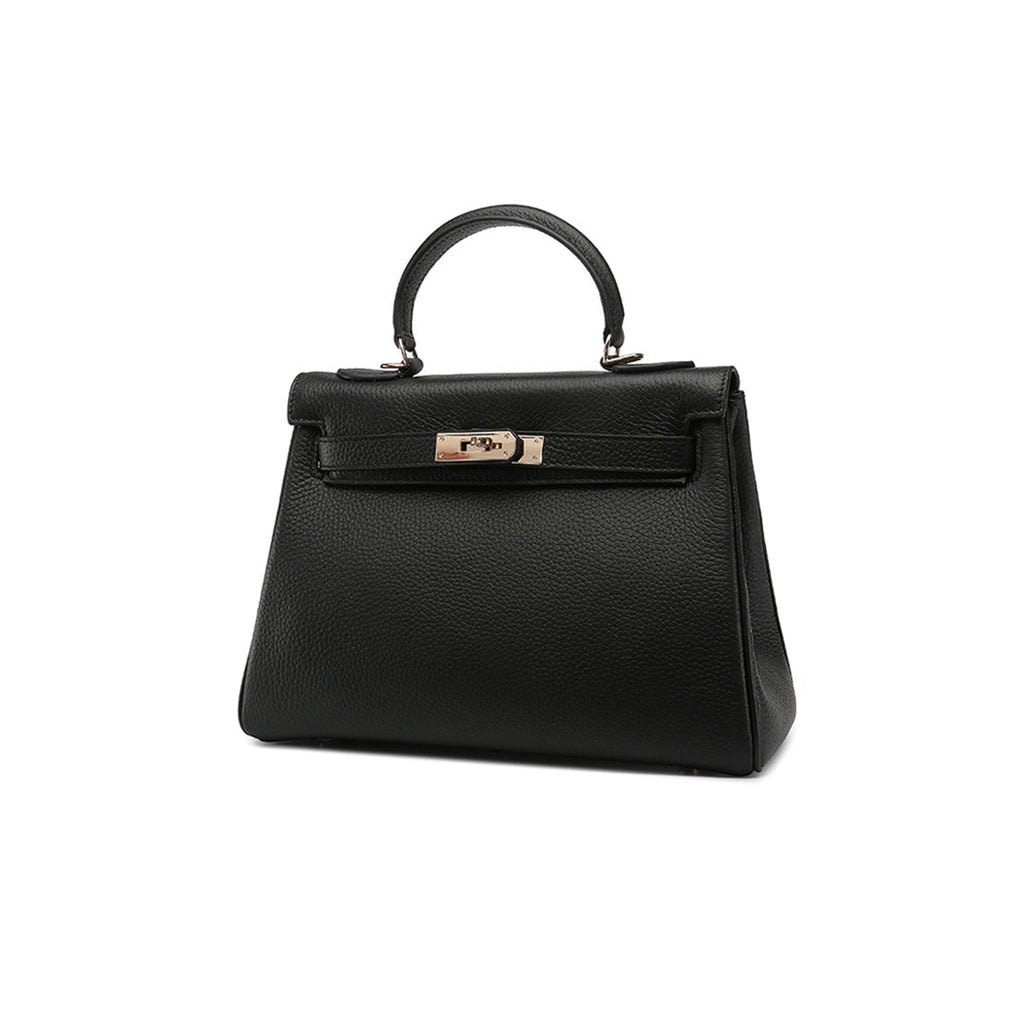 Designer Luxury Handbag | Black Leather Handbag - Wirkin™