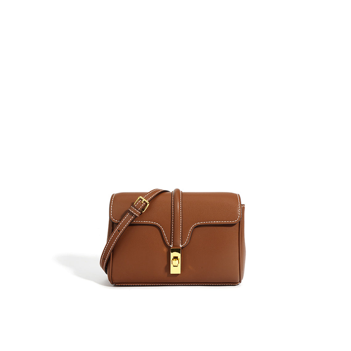 Brown Saddle Bag | Inspired Leather Soft Saddle Crossbody Bag - Wirkin™