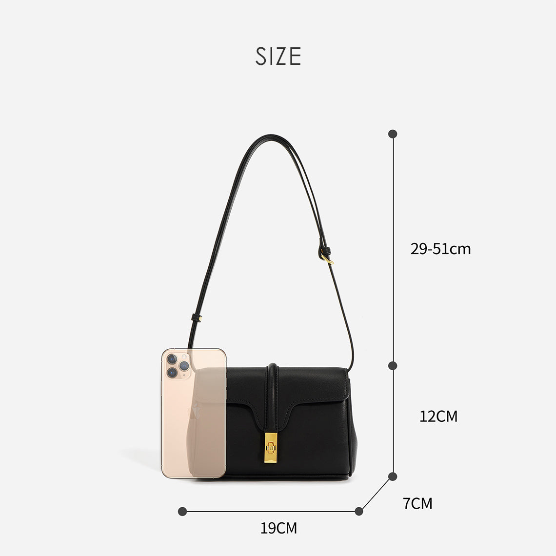 Soft Flap Leather Bag Size - Wirkin™