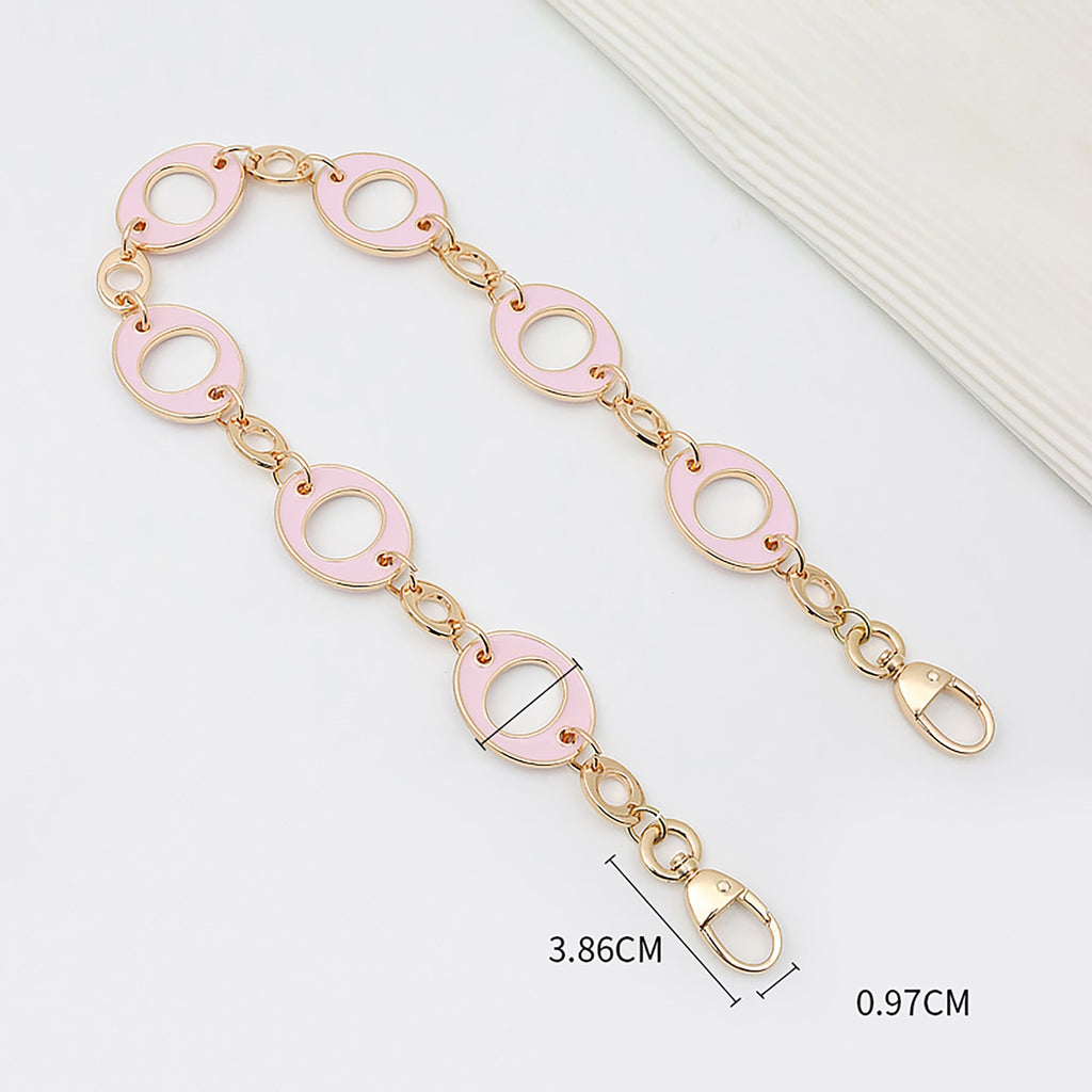 Hollow Circle Ring Chain Shoulder Strap – Versatile Wide Metal Replacement Chain for Bags