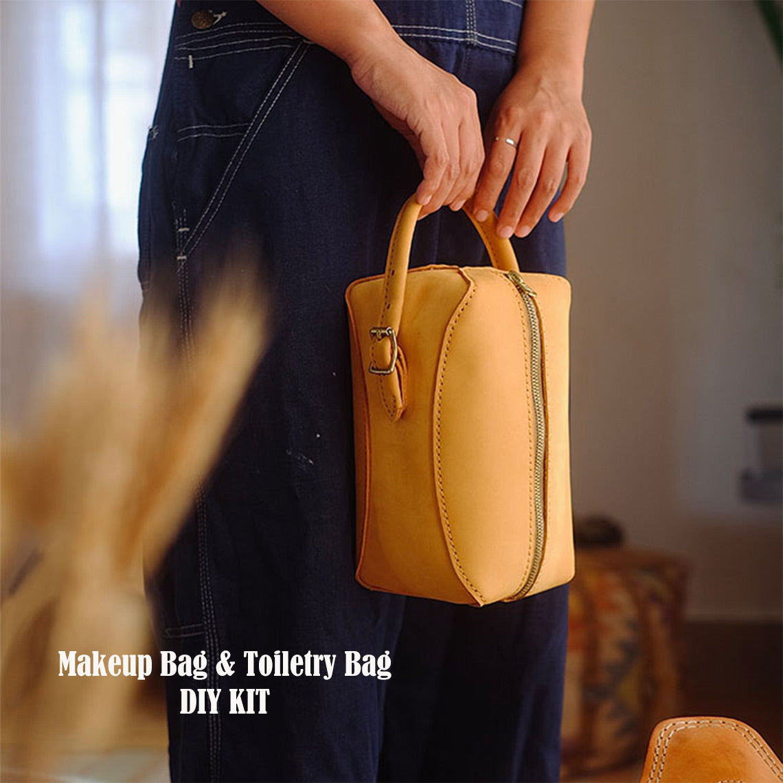 DIY Leather Bag Kit | Personalized Leather Toiletry Bag - Wirkin™